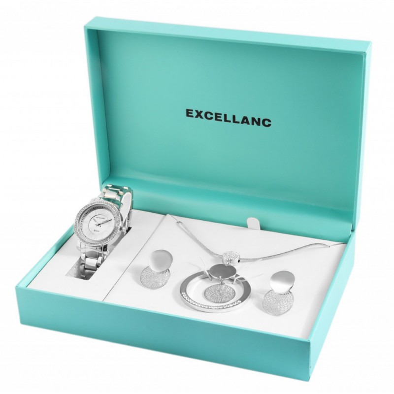 Excellanc ladies watch gift set with necklace and ...