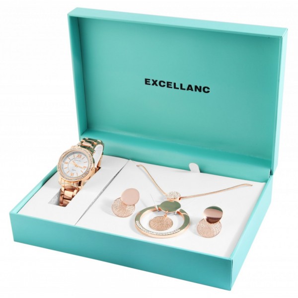 Excellanc ladies watch gift set with necklace and ...