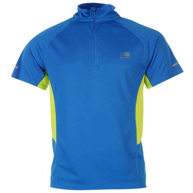 Karrimor Zipped Short Sleeved T Shirt 451989Bl-E-r...