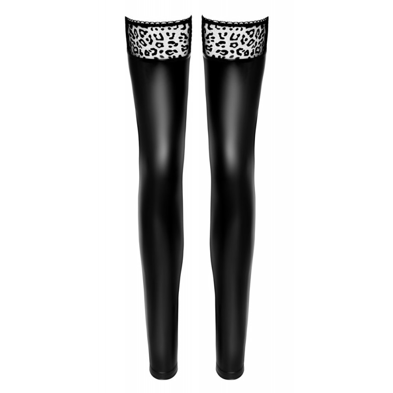 Noir Handmade Wetlook Ladies Stockings 25404101021-E-ru