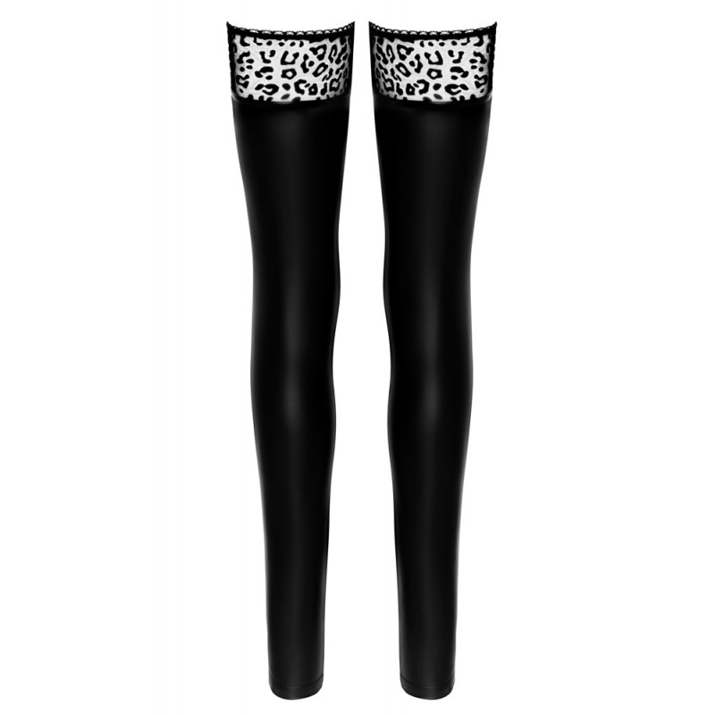 Noir Handmade Wetlook Ladies Stockings 25404101021-E-ru