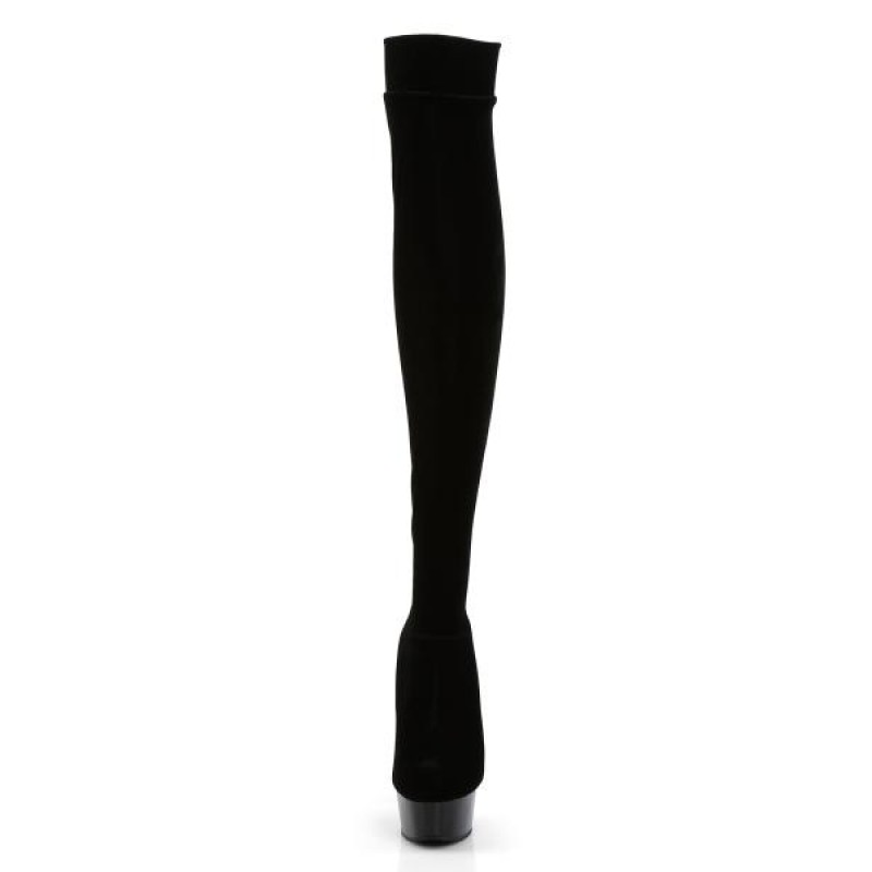 Pleaser DELIGHT-3002 ботфорты DEL3002/B/VEL-E-ru